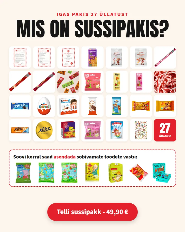 Mis on sussipakis: 27 üllatust ja soovi korral vahetatavad tooted